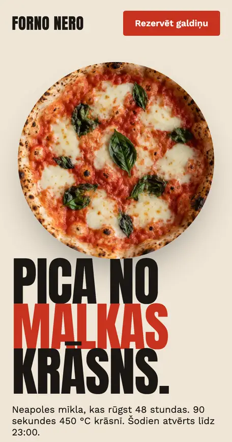 Picērijas mājaslapa telefonā